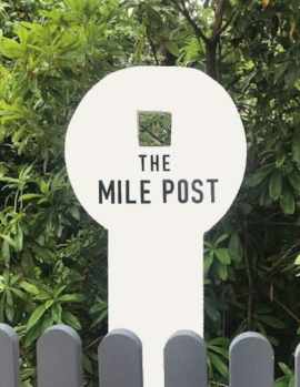 MIlepost sign
